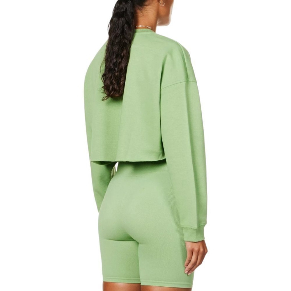 WEWOREWHAT Fair Green Cutoff Pullover XS NWT Clean Girl Aesthetic Cozy - Picture 13 of 13